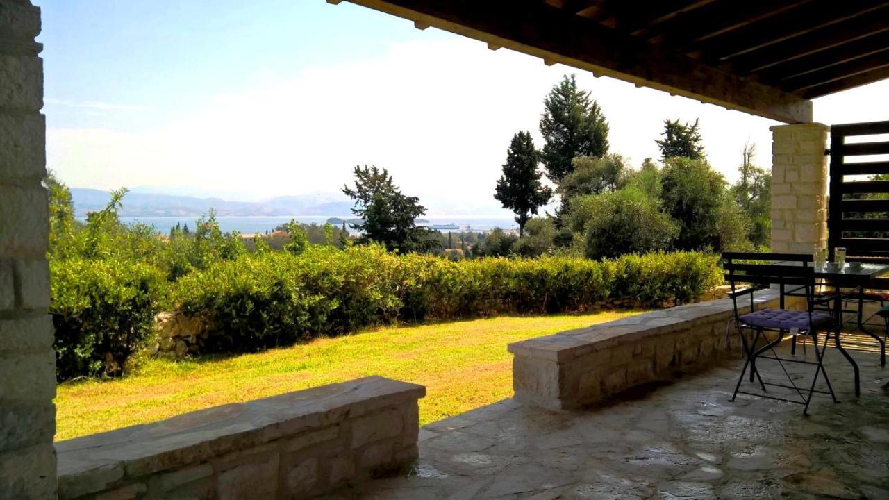 Stone Studio In Nature With View To Corfu Town! Evropouloi Kültér fotó